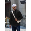 image:imageCOOFANDY Mens Quarter Zip Pullover Fleece Mock Neck Casual Sweatshirt 2026Black