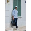 image:imageCOOFANDY Mens Quarter Zip Pullover Fleece Mock Neck Casual Sweatshirt 2026Light Blue