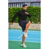 image:imageCOOFANDY Mens Quarter Zip Pullover Long Sleeve Athletic Running Shirts Quick Dry Lightweight Tennis GolfBlack