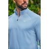 image:imageCOOFANDY Mens Quarter Zip Pullover Long Sleeve Athletic Running Shirts Quick Dry Lightweight Tennis GolfLight Blue