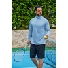 image:imageCOOFANDY Mens Quarter Zip Pullover Long Sleeve Athletic Running Shirts Quick Dry Lightweight Tennis GolfLight Blue