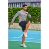 image:imageCOOFANDY Mens Quarter Zip Pullover Long Sleeve Athletic Running Shirts Quick Dry Lightweight Tennis GolfLight Gray