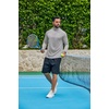 image:imageCOOFANDY Mens Quarter Zip Pullover Long Sleeve Athletic Running Shirts Quick Dry Lightweight Tennis GolfLight Gray