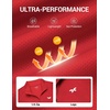 image:imageCOOFANDY Mens Quarter Zip Pullover Long Sleeve Athletic Running Shirts Quick Dry Lightweight Tennis GolfRed