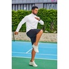 image:imageCOOFANDY Mens Quarter Zip Pullover Long Sleeve Athletic Running Shirts Quick Dry Lightweight Tennis GolfWhite
