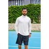 image:imageCOOFANDY Mens Quarter Zip Pullover Long Sleeve Athletic Running Shirts Quick Dry Lightweight Tennis GolfWhite