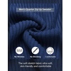 image:imageCOOFANDY Mens Quarter Zip Pullover Sweater Knit Texture Mock Neck SweaterBlue