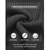 image:imageCOOFANDY Mens Quarter Zip Pullover Sweater Knit Texture Mock Neck SweaterDark Gray