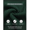 image:imageCOOFANDY Mens Quarter Zip Pullover Sweater Knit Texture Mock Neck SweaterLake Green