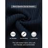 image:imageCOOFANDY Mens Quarter Zip Pullover Sweater Knit Texture Mock Neck SweaterNavy Blue