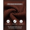 image:imageCOOFANDY Mens Quarter Zip Pullover Sweater Knit Texture Mock Neck SweaterRedbrown