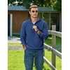 image:imageCOOFANDY Mens Quarter Zip Pullover Sweatshirts Casual Mock Neck SweaterDark Blue