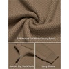image:imageCOOFANDY Mens Quarter Zip Sweater 14 Zip Mock Neck Knitted Dress PulloverDark Khaki