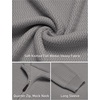 image:imageCOOFANDY Mens Quarter Zip Sweater 14 Zip Mock Neck Knitted Dress PulloverGrey