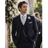 image:imageCOOFANDY Mens Suit Vest Business Casual Dress Vest Wedding Prom WaistcoatBlack