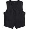 image:imageCOOFANDY Mens Suit Vest Business Casual Dress Vest Wedding Prom WaistcoatBlack