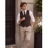 image:imageCOOFANDY Mens Suit Vest Business Casual Dress Vest Wedding Prom WaistcoatCoffee