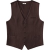 image:imageCOOFANDY Mens Suit Vest Business Casual Dress Vest Wedding Prom WaistcoatCoffee
