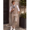 image:imageCOOFANDY Mens Suit Vest Business Casual Dress Vest Wedding Prom WaistcoatKhaki