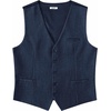 image:imageCOOFANDY Mens Suit Vest Business Casual Dress Vest Wedding Prom WaistcoatNavy Blue