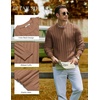 image:imageCOOFANDY Mens Sweater Crewneck Ribbed Knit Soft Warm Pullover SweaterCaramel