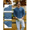 image:imageCOOFANDY Mens Sweater Crewneck Ribbed Knit Soft Warm Pullover SweaterDark Blue
