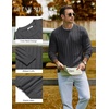 image:imageCOOFANDY Mens Sweater Crewneck Ribbed Knit Soft Warm Pullover SweaterDark Gray