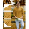 image:imageCOOFANDY Mens Sweater Crewneck Ribbed Knit Soft Warm Pullover SweaterMustard Yellow