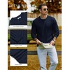image:imageCOOFANDY Mens Sweater Crewneck Ribbed Knit Soft Warm Pullover SweaterNavy Blue