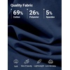 image:imageCOOFANDY Mens TShirt Quarter Button Pullover Casual Long Sleeve SweatshirtDark Blue