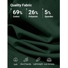 image:imageCOOFANDY Mens TShirt Quarter Button Pullover Casual Long Sleeve SweatshirtDark Green