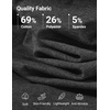 image:imageCOOFANDY Mens TShirt Quarter Button Pullover Casual Long Sleeve SweatshirtDark Grey