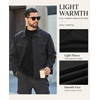 image:imageCOOFANDY Mens Thermal Long Sleeve Shirt Mock Turtleneck Fleece Base LayerBlack