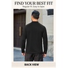 image:imageCOOFANDY Mens Thermal Long Sleeve Shirt Mock Turtleneck Fleece Base LayerBlack
