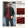image:imageCOOFANDY Mens Thermal Long Sleeve Shirt Mock Turtleneck Fleece Base LayerBurgundy