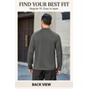 image:imageCOOFANDY Mens Thermal Long Sleeve Shirt Mock Turtleneck Fleece Base LayerDark Gray