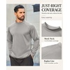 image:imageCOOFANDY Mens Thermal Long Sleeve Shirt Mock Turtleneck Fleece Base LayerLight Gray