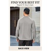 image:imageCOOFANDY Mens Thermal Long Sleeve Shirt Mock Turtleneck Fleece Base LayerLight Gray