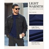 image:imageCOOFANDY Mens Thermal Long Sleeve Shirt Mock Turtleneck Fleece Base LayerNavy Blue