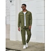 image:imageCOOFANDY Mens Tracksuit 2 Piece Jogging Sweatsuit Casual Cargo Pants OutfitArmy Green
