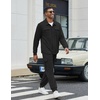 image:imageCOOFANDY Mens Tracksuit 2 Piece Jogging Sweatsuit Casual Cargo Pants OutfitBlack