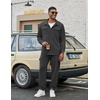 image:imageCOOFANDY Mens Tracksuit 2 Piece Jogging Sweatsuit Casual Cargo Pants OutfitDark Grey