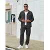 image:imageCOOFANDY Mens Tracksuit 2 Piece Jogging Sweatsuit Casual Cargo Pants OutfitDark Grey