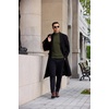image:imageCOOFANDY Mens Turtleneck Sweater Casual Knitted Pullover SweaterArmy Green