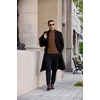 image:imageCOOFANDY Mens Turtleneck Sweater Casual Knitted Pullover SweaterBrown