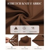 image:imageCOOFANDY Mens Turtleneck Sweater Casual Knitted Pullover SweaterBrown