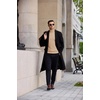 image:imageCOOFANDY Mens Turtleneck Sweater Casual Knitted Pullover SweaterKhaki