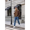 image:imageCOOFANDY Mens Turtleneck Sweater Casual Knitted Pullover SweaterLight Brown