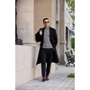 image:imageCOOFANDY Mens Turtleneck Sweater Casual Knitted Pullover SweaterMedium Grey