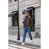 image:imageCOOFANDY Mens Turtleneck Sweater Casual Knitted Pullover SweaterNavy Blue